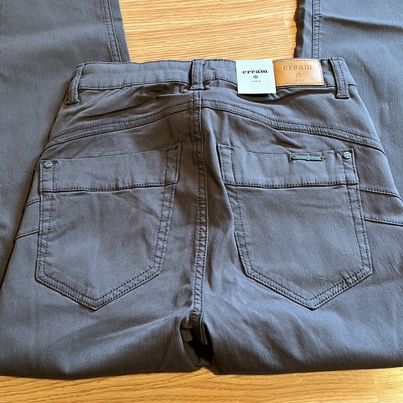 Cream Shape Fit Lani Skinny Twill Pants, Grey, Size 27, NWT - Picture 6 of 7
